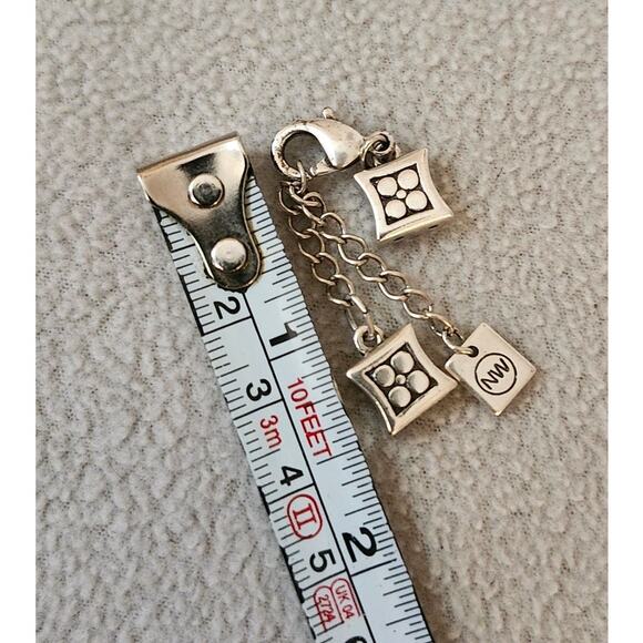 Silver NW Marked Clip on Charm Square Dice Designer Marked - Picture 8 of 8